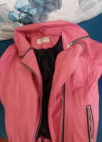 LC Waikiki Deri ceket pembe