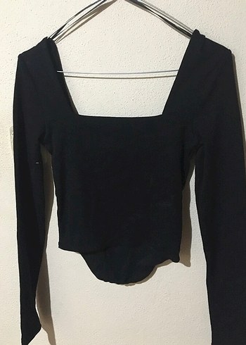 Siyah Uzun Kollu Gotik Bluz - Görsel 2