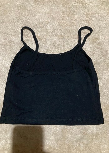 Siyah Kadın İnce Askılı Basic Atlet - Görsel 2