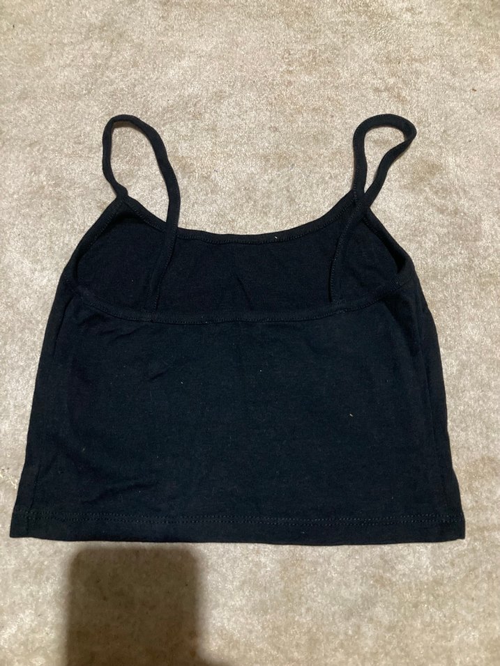 Siyah Kadın İnce Askılı Basic Atlet - Görsel 2