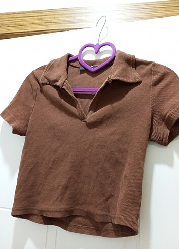 m Beden Polo yaka crop