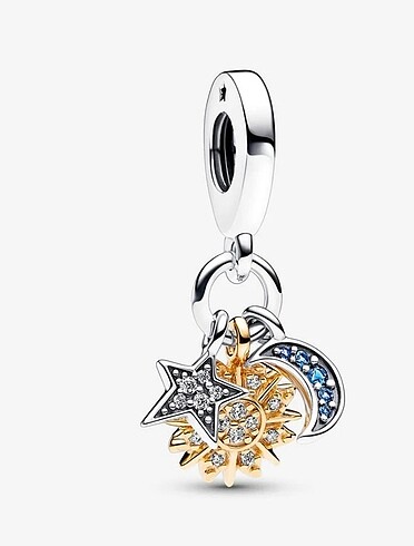 Pandora gökyüzü charm güneş yıldız ay