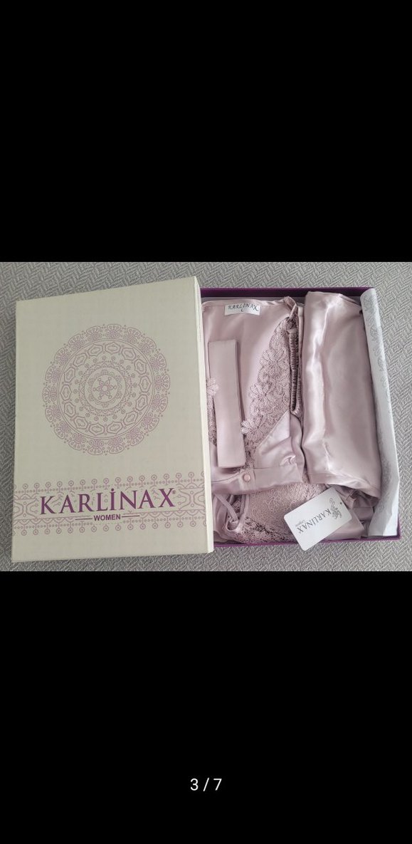 karlinax 6'lı Kadın Pijama çeyiz gecelik Seti - Görsel 3