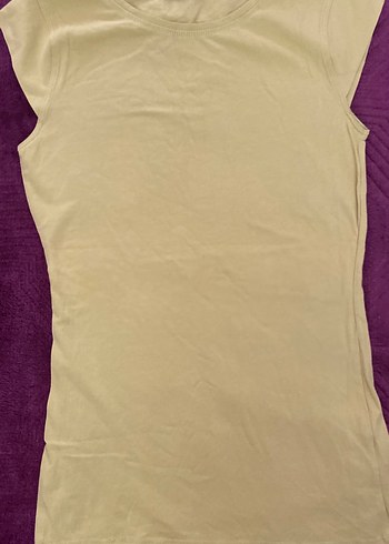 Sarı Düğmeli Uzun Kollu Hamile Tişörtü - Görsel 2