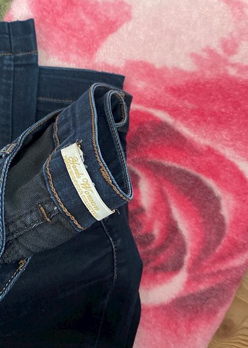 Kadın Lacivert Bohem Midi Boy Kot Pantolon - Görsel 2