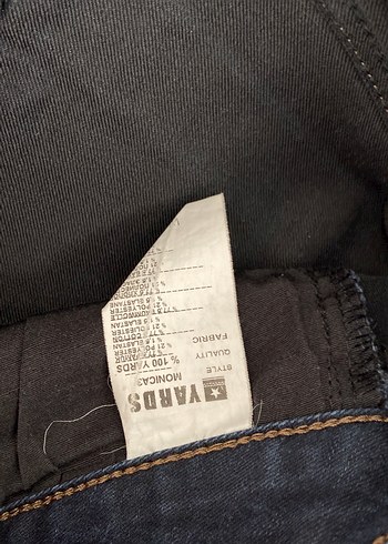 Kadın Lacivert Bohem Midi Boy Kot Pantolon - Görsel 3