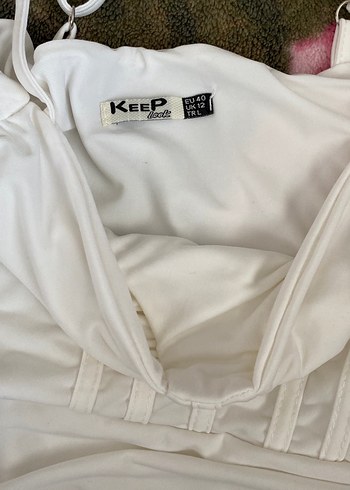 Beyaz Straplez Hamile ve Emzirme Gecelik - Görsel 3