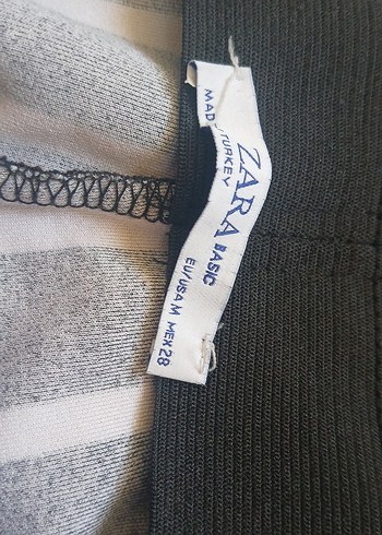 Dikine Çizgili Pilili Siyah Kadın Kumaş Pantolon - Görsel 2