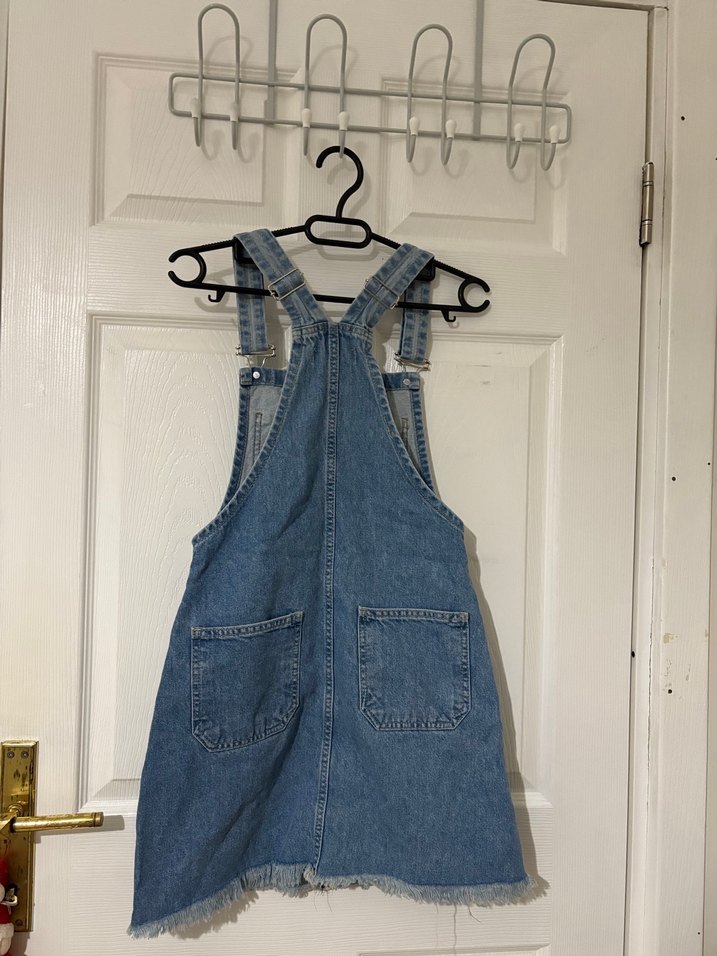 Mavi Denim Mini salopet Fermuarlı - Görsel 2