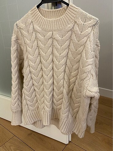H&M saç örgü kazak