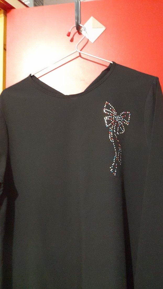 Siyah Uzun Kollu Gotik Hamile Tunik - Görsel 2