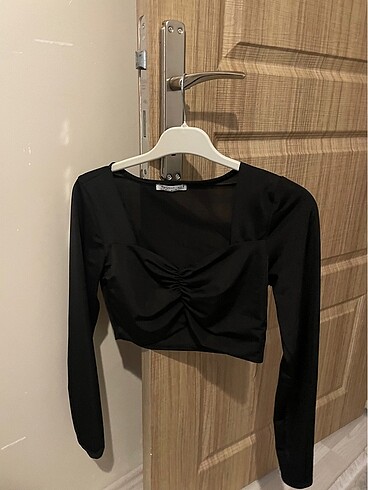 Trendyol & Milla siyah crop