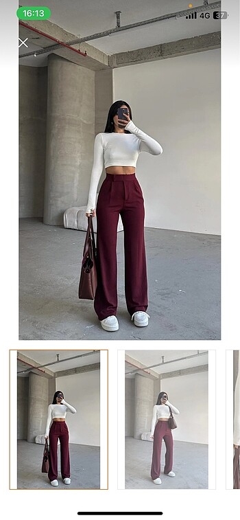 bordo plazzo pantolon