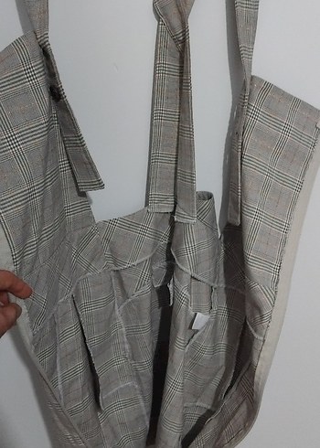 Salopet Kışlık Gri Kadın Elbise - Görsel 7