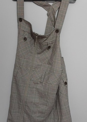 Salopet Kışlık Gri Kadın Elbise - Görsel 4