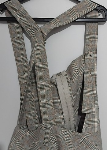 Salopet Kışlık Gri Kadın Elbise - Görsel 2