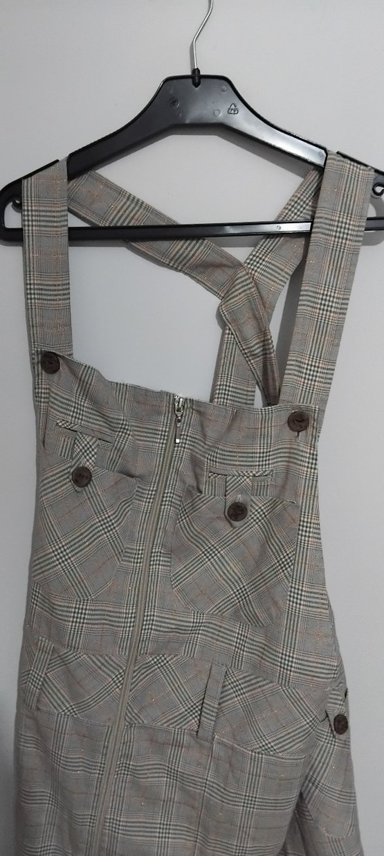 Salopet Kışlık Gri Kadın Elbise - Görsel 5