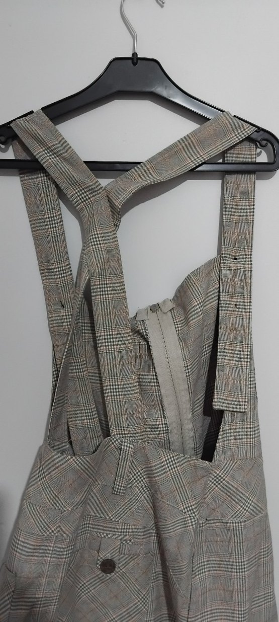 Salopet Kışlık Gri Kadın Elbise - Görsel 2