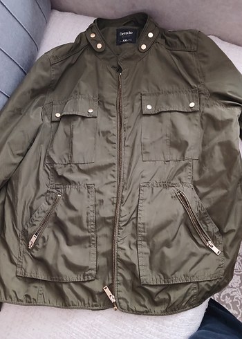 DeFacto haki Kadın Fermuarlı Ceket XXL - Görsel 2