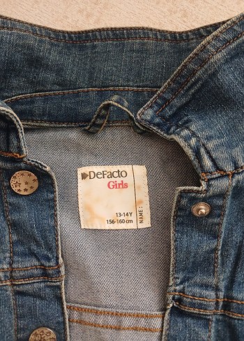 defakto çocuk kot ceket 13/ 14 yaş - Görsel 2