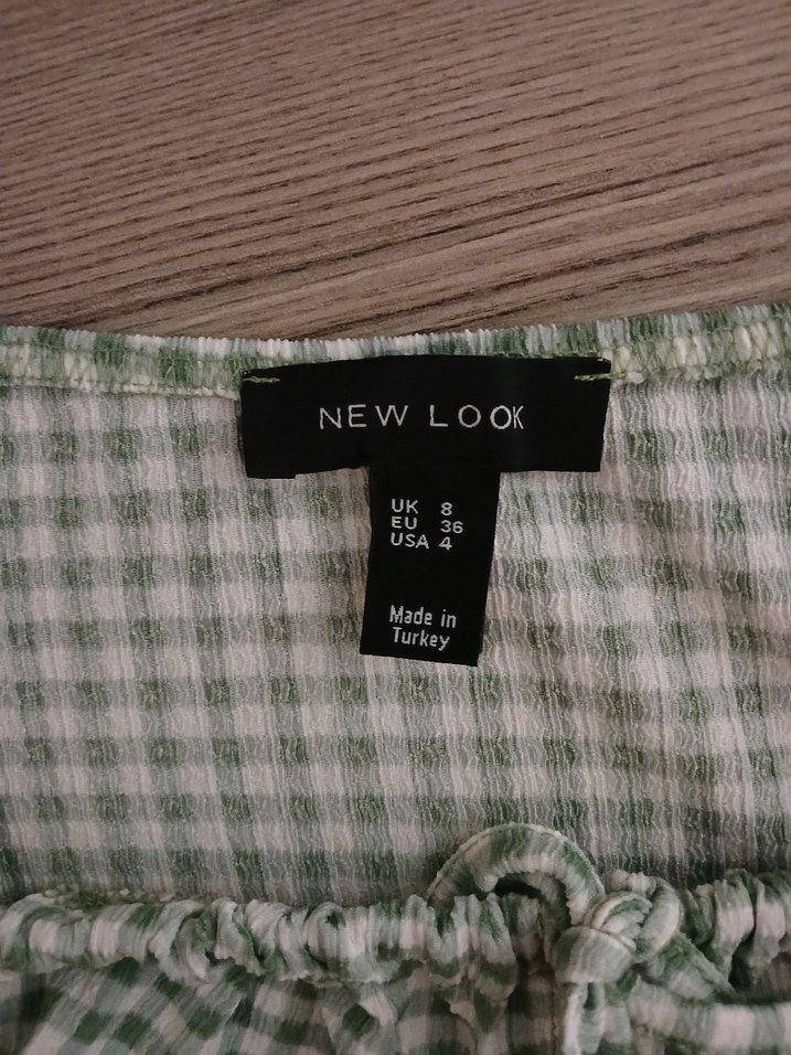 Yeşil Kareli newlook Kadın elbise - Görsel 4