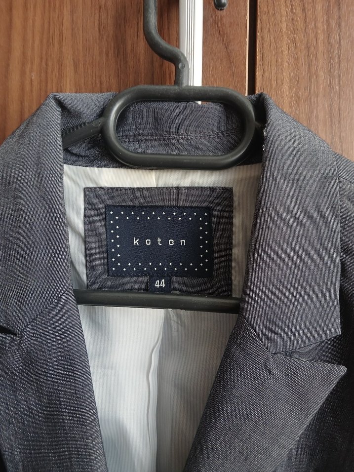 Gri Keten Kadın Blazer Ceket - Görsel 2