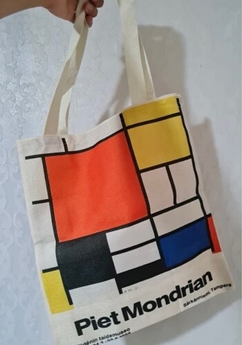 Beymen Piet Mondrian geometrik çizgi shopper