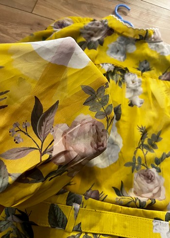 Beymen Collection ZIMMERMANN marka Sarı Çiçekli gömlek ve Mini Şort takım