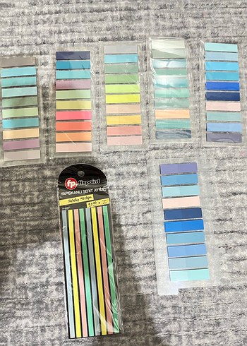 Renkli Yapışkanlı Şerit Etiketler - Görsel 3