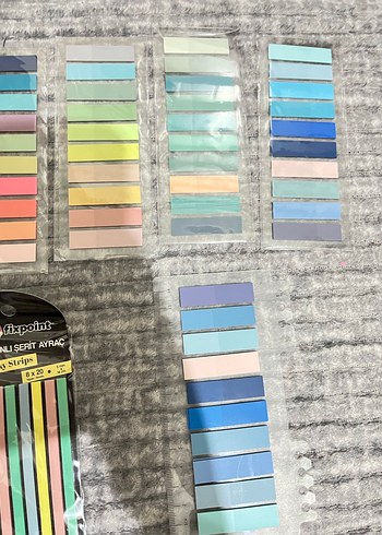 Renkli Yapışkanlı Şerit Etiketler - Görsel 2