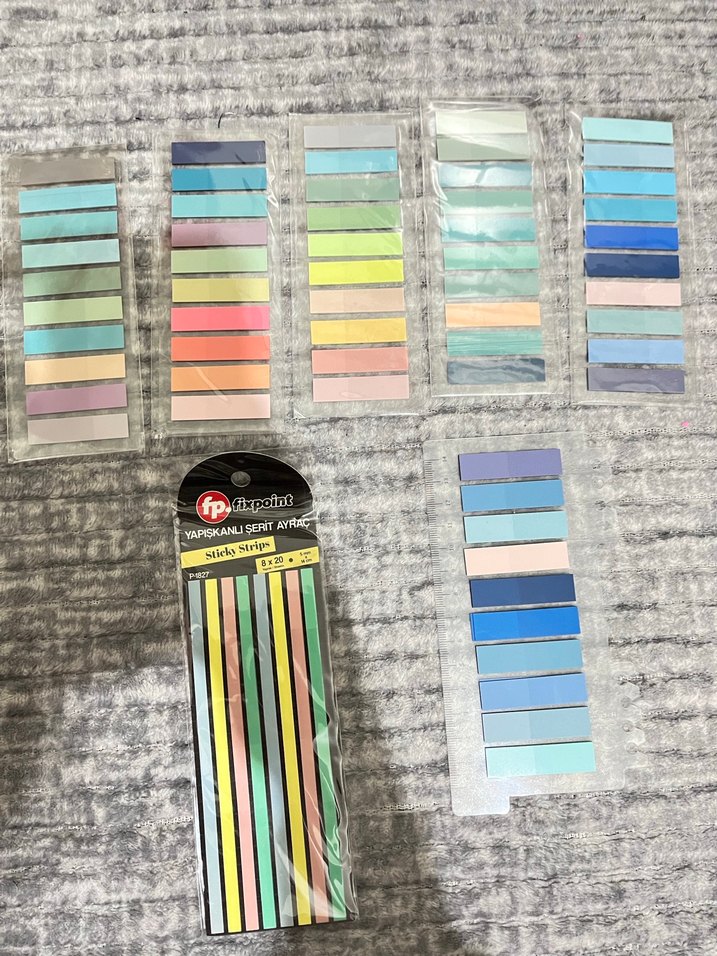 Renkli Yapışkanlı Şerit Etiketler - Görsel 3