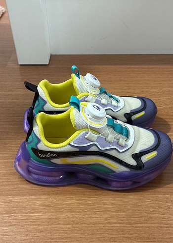 Renkli Bağcıksız Kız Çocuk Spor Ayakkabısı - Görsel 2