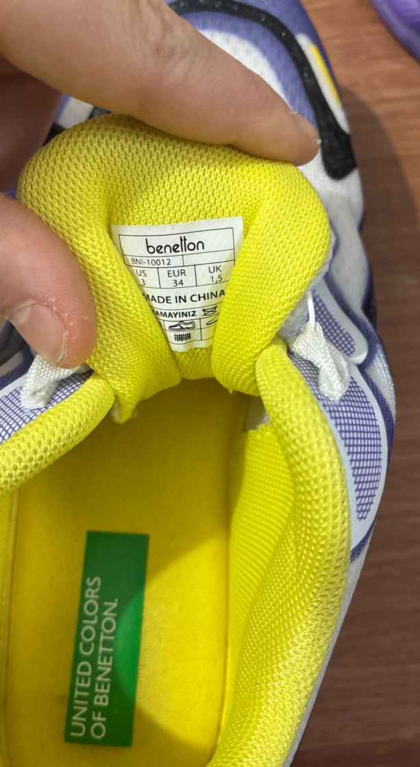 Renkli Bağcıksız Kız Çocuk Spor Ayakkabısı - Görsel 5