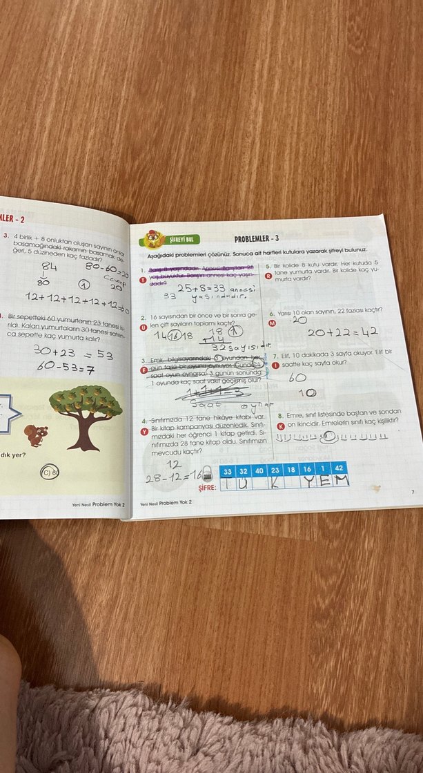 2. Sınıf Türkçe ve Problem Kitapları - Görsel 5
