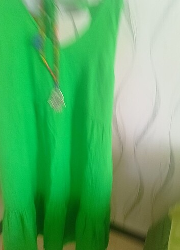 xl Beden yeşil Renk Otantik elbise 