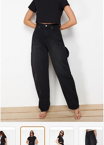34 Beden siyah Renk Baggy pantolon