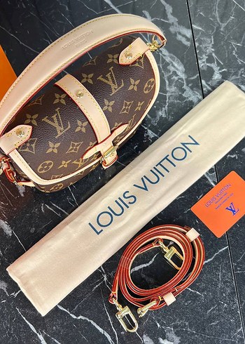 Louis Vuitton Kahverengi Baskılı Deri Kadın Çanta