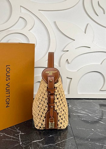 Beden çeşitli Renk Louis Vuitton Bej Örgü Kadın Çanta