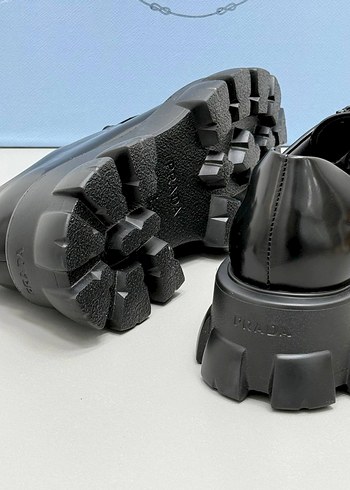 Prada Siyah Erkek Oxford Ayakkabı - Görsel 2