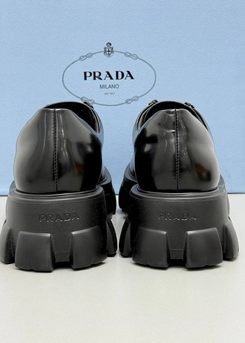 Prada Siyah Erkek Oxford Ayakkabı - Görsel 6