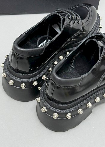 Prada Siyah Kadın Erkek Oxford Ayakkabı - Görsel 5