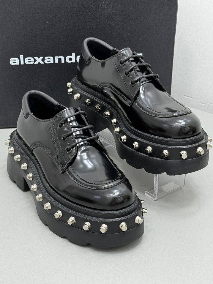 Prada Siyah Kadın Erkek Oxford Ayakkabı - Görsel 2