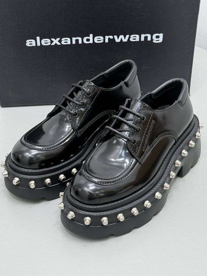 Prada Siyah Kadın Erkek Oxford Ayakkabı - Görsel 4