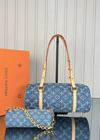Louis Vuitton Mavi Denim Kadın Omuz Çantası