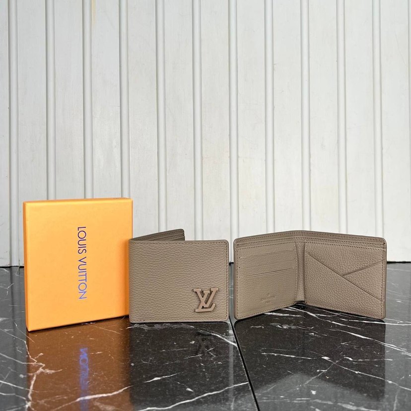 Louis Vuitton Gri Minimalist Erkek Cüzdanı - Görsel 2