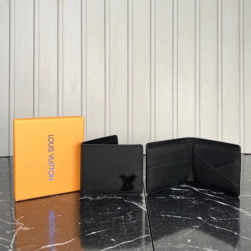 Louis Vuitton Gri Minimalist Erkek Cüzdanı - Görsel 4