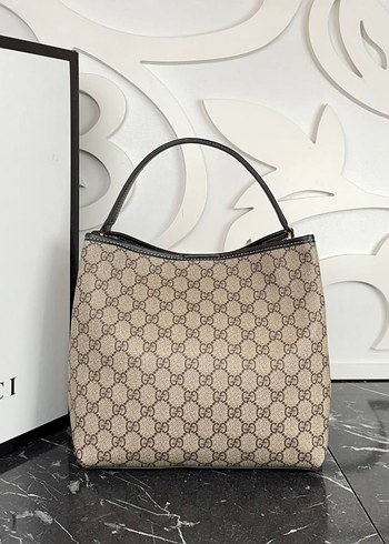 Gucci Gucci Kahverengi Baskılı Deri Kadın Çanta