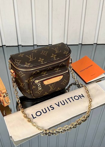 Louis Vuitton Zincir Detaylı Kahverengi Kadın Çapraz Çanta