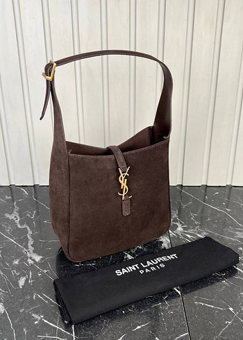 Kahverengi Süet Saint Laurent Kadın Çanta