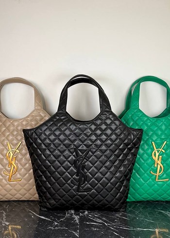 Saint Laurent Beyaz Parisli Kadın Deri Omuz Çantası